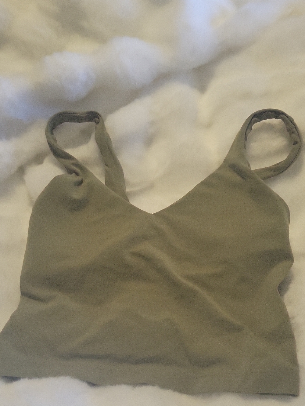lululemon athletica Olive Green Crop Tank Top